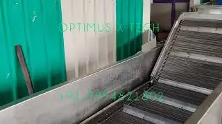 ♨️ Hot Water Blanching Conveyor : SS chain conveyor