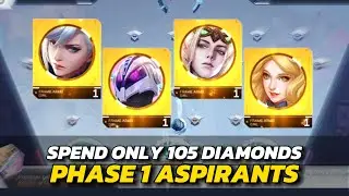 I SPENT ONLY 105💎 IN ASPIRANTS PHASE 1 🤯😳🎉 #MLBBCreator #MLBBALLSTAR