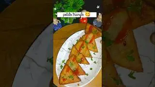 potato triangle😋#shortsfeed #youtubeshorts#viral#trending #potato #snacks#potatorecipe #gharkaswaad