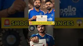 BCCI🚨 CENTRAL CONTRACT 2026🤣 SHOCKING CHANGES #shorts