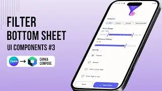 Filter Bottom Sheet |Bottom Sheet Component #3| Canva to Jetpack Compose