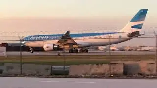 Aerolines Argentina a330 takeoff from Miami