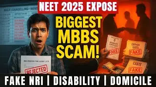 NEET 2025: India&rsquo;s Biggest MBBS Scam Exposed | Fake Disability, Orphan, Domicile, EWS, NRI Fraud