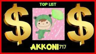 How much does akkoni717 make on YouTube 2016