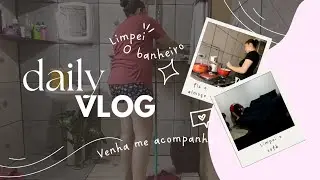 VLOG DE ROTINA, LIMPEI O BANHEIRO, LIMPEI A CASA 