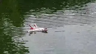 Astro landing in lake and rescue by boat