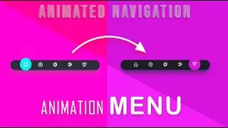 Animated Navigation Menu Bar With HTML CSS and JavaScript | (Free JavaScript Code)