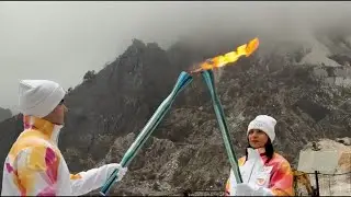 La Fiamma Olimpica illumina Massa e Carrara