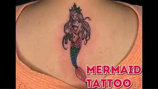 Mam Got Inked Her First Mermaid Tattoo 😍 |Tutorial | #yt #YouTube