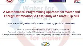 A Mathematical Programming Approach for Water and Energy Optimisation