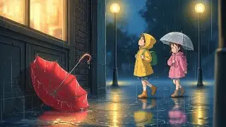 The Umbrella That Waited | A Silent Cozy Rainy Night Story | Ghibli-Style World
