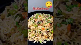 Mushroom fried rice🍄👌🥰 #mushroomrice #mushroomrecipe #friedrice #shorts #shortsfeed #trendingshorts