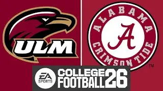 ULM at Alabama - Week 2 Simulation (EA College Football 26)