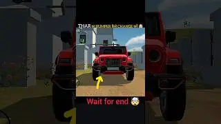 THAR का BUMPER कैसे CHANGE करें 🤯 New update indian vehicles simulator 3d 🤯 #shorts
