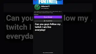 Follow my Twitch!