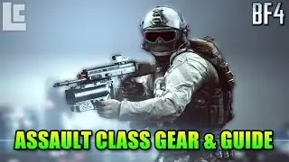 BF4 Assault Class Guns, M320 & Defibrillator Mechanics! (Battlefield 4 Beta Gameplay/Commentary)