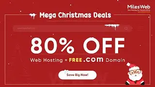 Ready To Unwrap Your Christmas Gift? 80% OFF + FREE Domain!