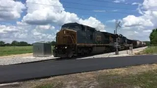 CSXT #7665 Leads Q252-27, Sebring, FL