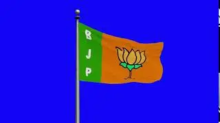 BJP FLAG BLUE SCREEN