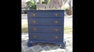Do it yourself: Navy Blue Dresser home makeover