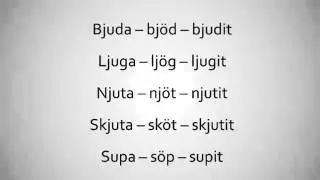 Starka verb | Bjuda bjöd bjudit | Swedish2go | Lär dig svenska