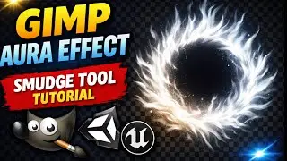 How to Make Energy Aura Texture in GIMP for Games Smudge Tool