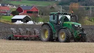 Осенняя вспашка в Мелхусе 2025 | John Deere 6155R и Kverneland ES85