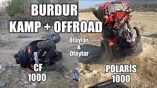 OffRoad Kamp ve Atv Kazaları. Burdur gölü Teke sarayı gezimiz ATV motor Kamp vLog