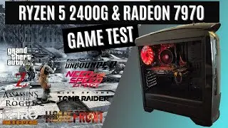 Ryzen 5 2400g & Amd Radeon 7970 (r9 280) GameTest & Benchmark (200$ GAMING PC)