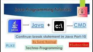 continue break statement in Java Part 10||Java programming