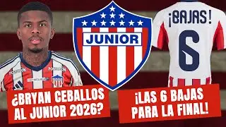 ¿BRYAN CEBALLOS AL JUNIOR 2026? ¡Las 6 Bajas Para la Final de la Superliga! #100Tiburon