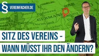 Vereinssitz - Das m&uuml;sst Ihr beachten!