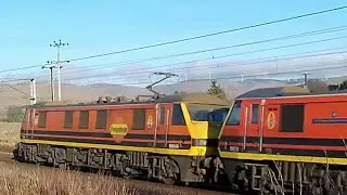 INTERMODAL FREIGHT TRAINS IN ACTION IN SCOTLAND