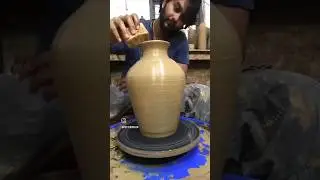 Throwing a vase with terracotta! This was 2 months of progress from the moment I started learning.