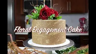 Chocolate Floral Engagement Cake | CHELSWEETS