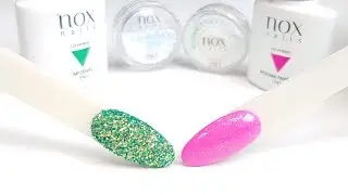 Syrenka na dwa sposoby || Paznokcie hybrydowe || NOX Nails