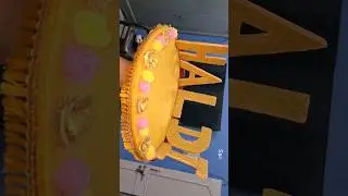 Diy haldi plate decor ideas|haldi platter making at home|for wedding|Haldi thali decoration|#Shorts