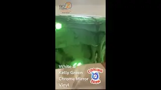 Kelly Green & White Chrome Mirror Vinyl Coming Soon