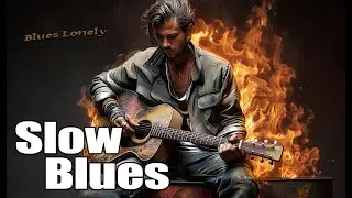 Blues Lonely | Slow Blues Session &ndash; Deep Bass & Electric Guitar
