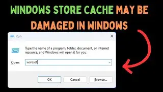 How to Fix Windows Store Cache May Be Damaged in Windows 11