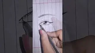 Easiest eyelashes drawing tutorial 💗😍 #shorts #eye #drawing #trend #voiceover