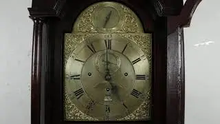 Georgian Antique 1760 Tall Case Clock, Musical Minuett Bells Storr London