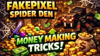 Spider Den = FREE MONEY?! 😱 Fakepixel Skyblock 