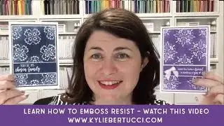 Learn how to Emboss Resist using the Sponge Brayer