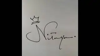 N Signature Style - How to draw signature of my name with N