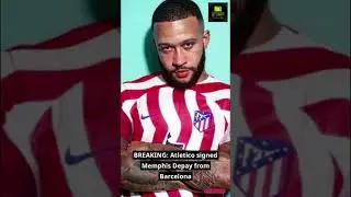BREAKING: Atletico signed Memphis Depay from Barcelona 😮#shorts