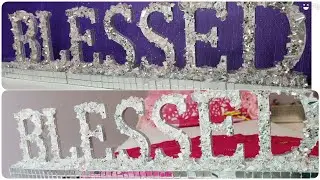 Diy wood signs| Blessed sign| Farmhouse decor blessed sign | Michael's hack |