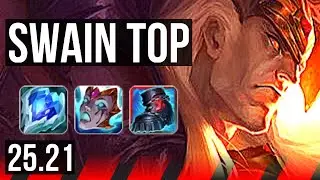 SWAIN vs JAX (TOP) | 13/2/22, 43k DMG, 500+ games, Dominating | EUW Master | 25.21