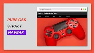 Pure Css Sticky Navigation Bar | HTML & CSS