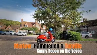 Marlow, Hambleden & Turville:  A Sunny Recon Ride #vespascooter #vespa #scooterlife